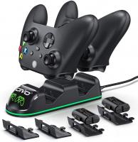 Зарядная станция Xbox Series S/X - Xbox One Charging Dock + 2 АКБ 1300 mAh Black IV-X131 OIVO