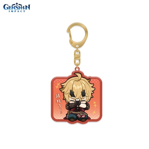 Брелок акриловый Chibi Expressions Character Acrylic Keychain Thoma [ПОДАРКИ]