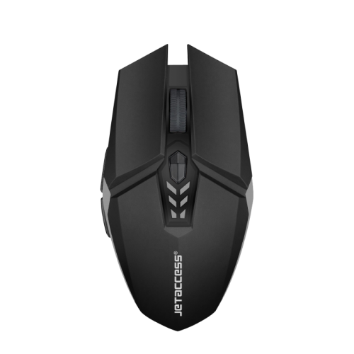 Беспроводная оптическая мышь JETACCESS OM-U58G черно-серая (800/1200/1600dpi, 6 кнопок, USB)