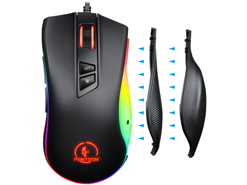 Игровая мышь-трансформер со сменным крылом PANTEON PS88