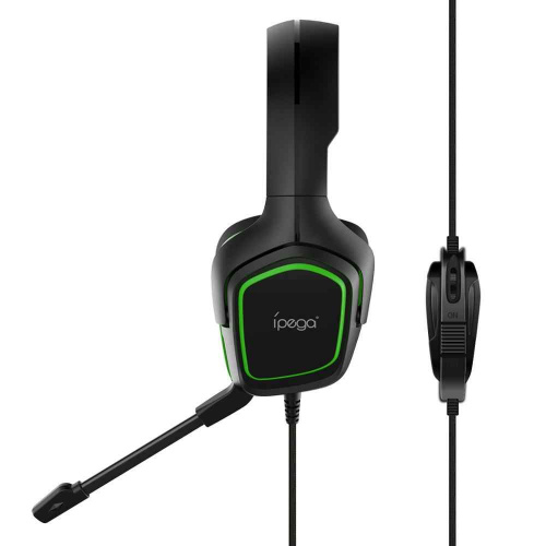 Наушники PC4/PS/Switch/Xone Wired Gaming Headset Green PG-R006G iPega